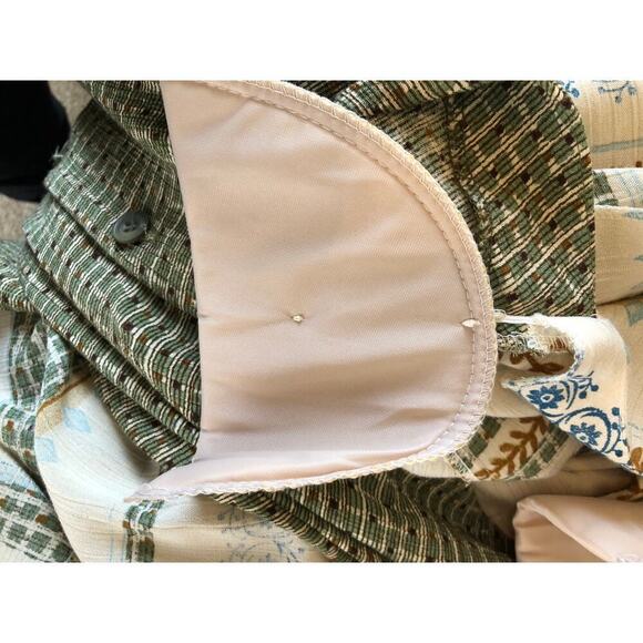 Vintage Alfred Dunner Camel Print Button-Front Top Earthy Tribal Boho Size: 8 - Picture 12 of 15